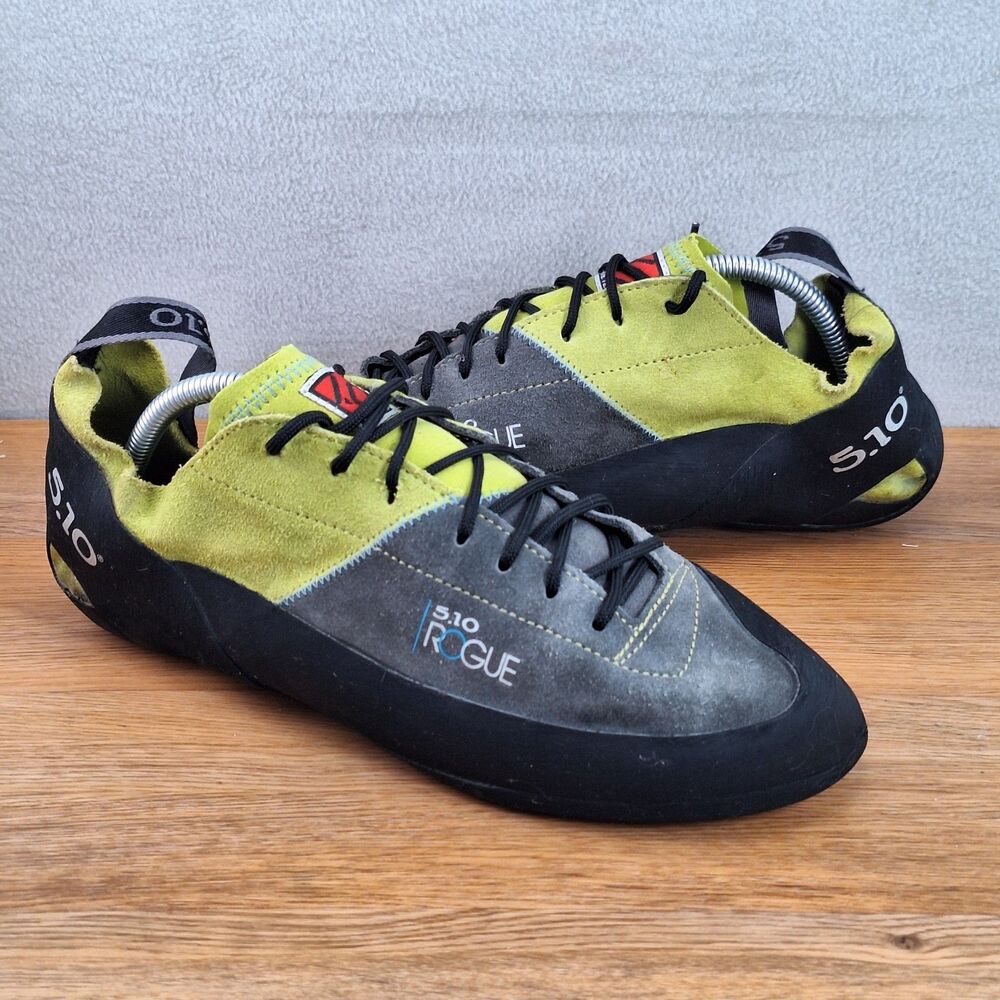 Five Ten Rogue Men's 10 Women's 13.5 EU 46 Rock Climbing Shoes Green Yellow USA